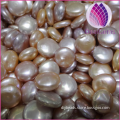 Hot selling loose freshwater button pearl no hole loose pearl for jewelry necklace wholesale